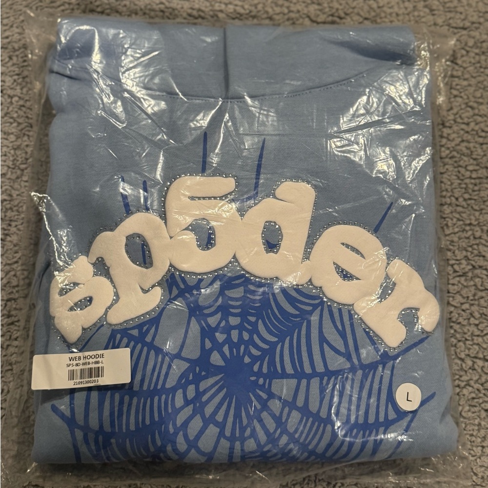 Blue Sp5der Web Hoodie
Never worn, brand new
130 obo